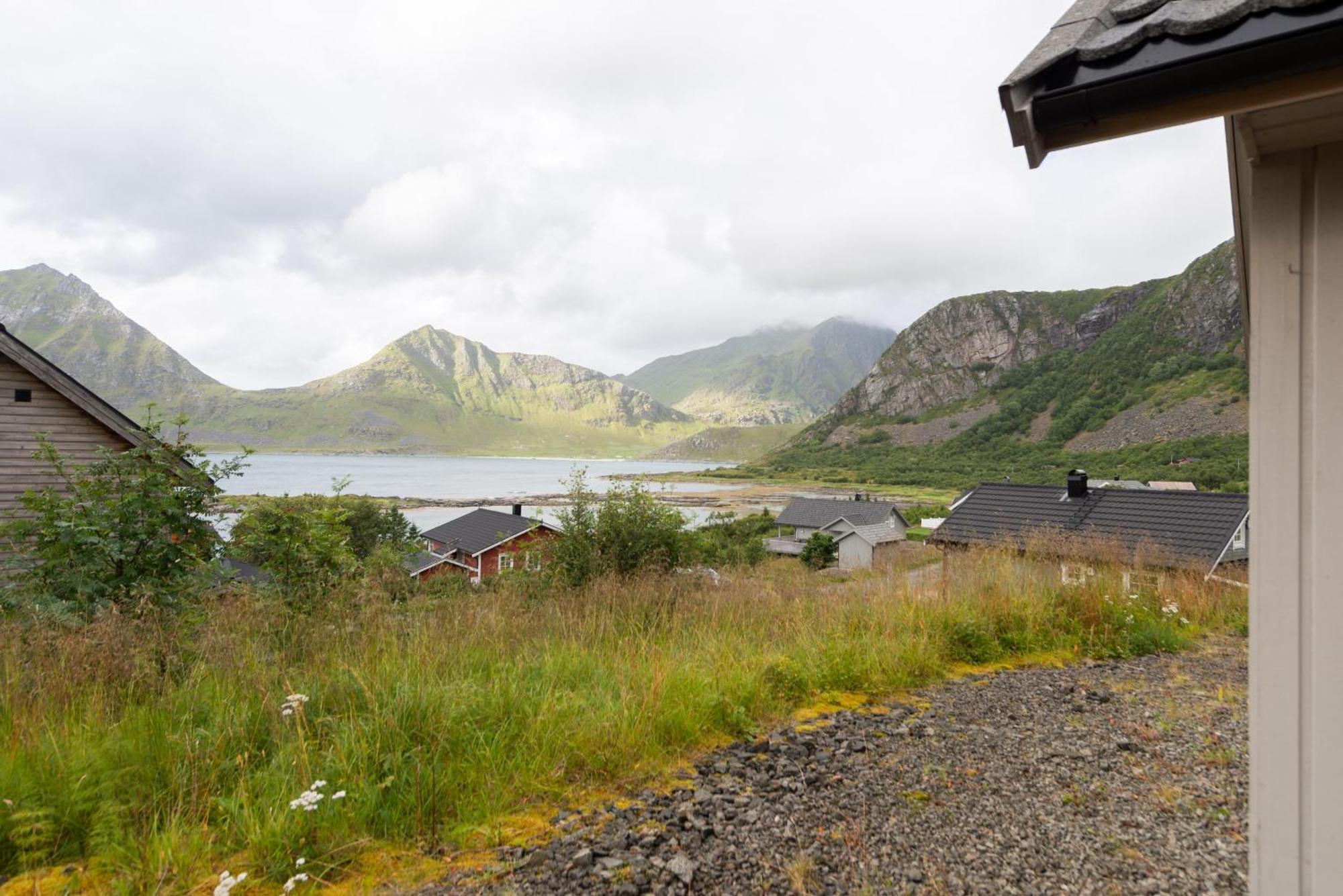 Haukland beach panorama Offersoya Bagian luar foto