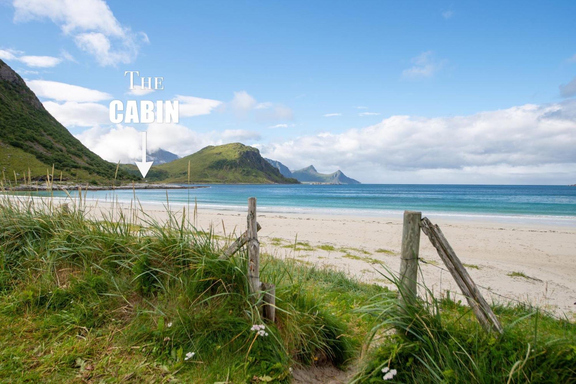 Haukland beach panorama Offersoya Bagian luar foto