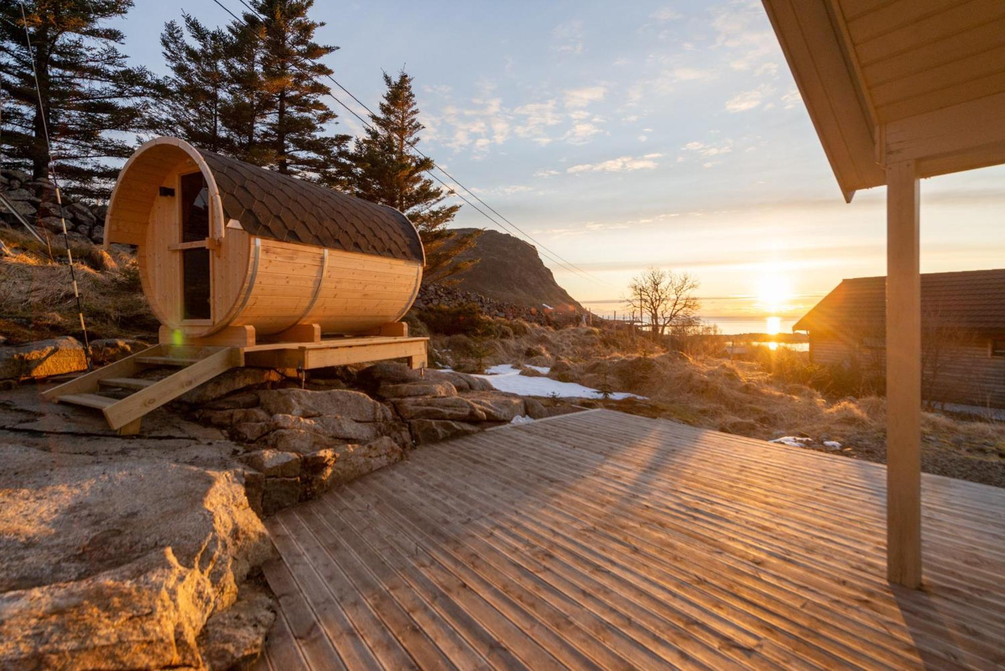 Haukland beach panorama Offersoya Bagian luar foto